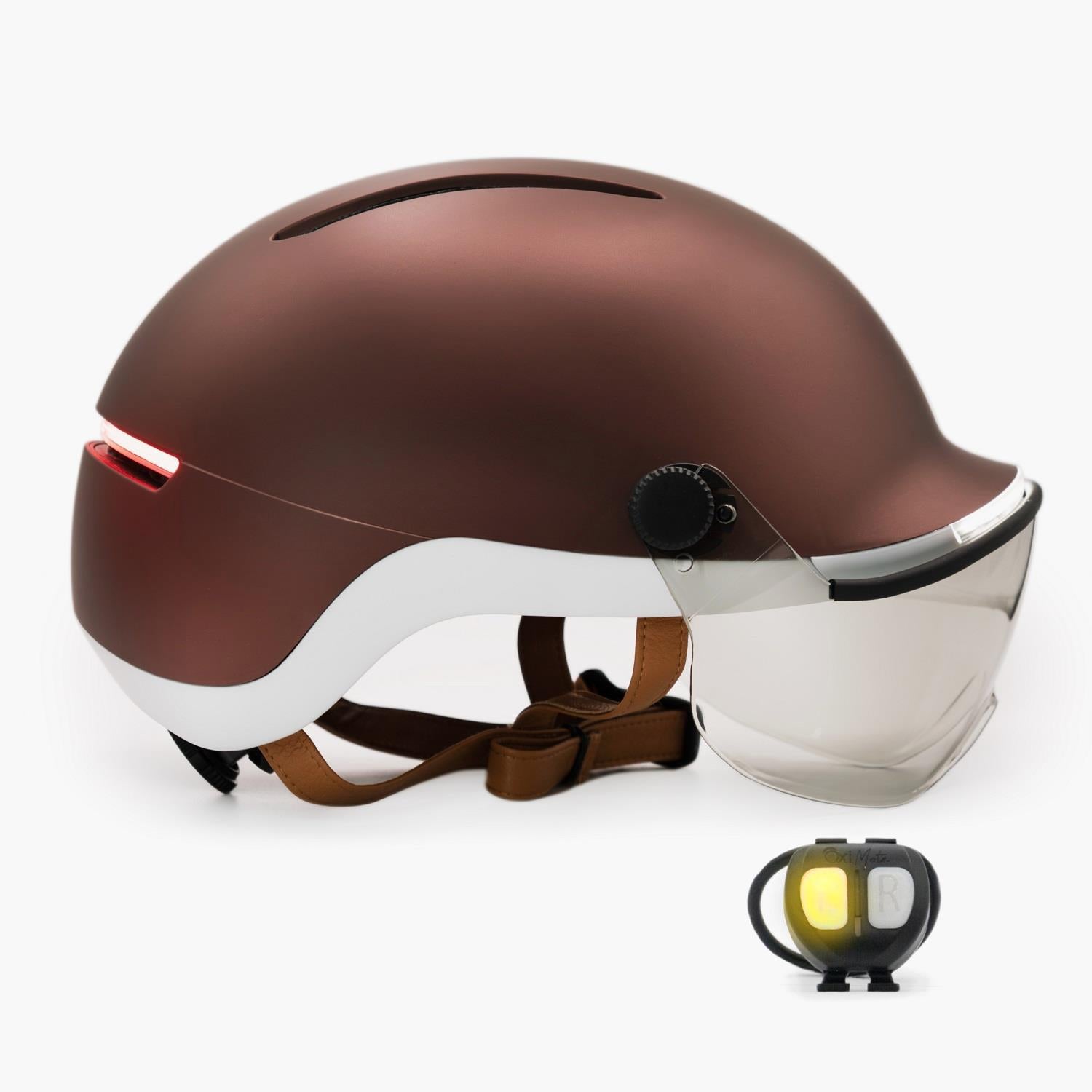 Overade LIFE - Casque Vélo Lumineux avec Clignotants