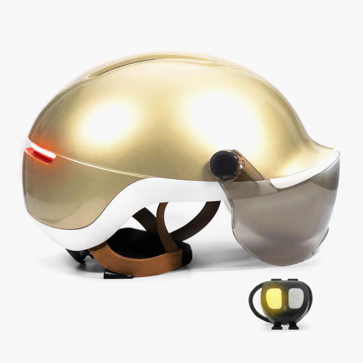 Overade LIFE - Casque Vélo Lumineux avec Clignotants