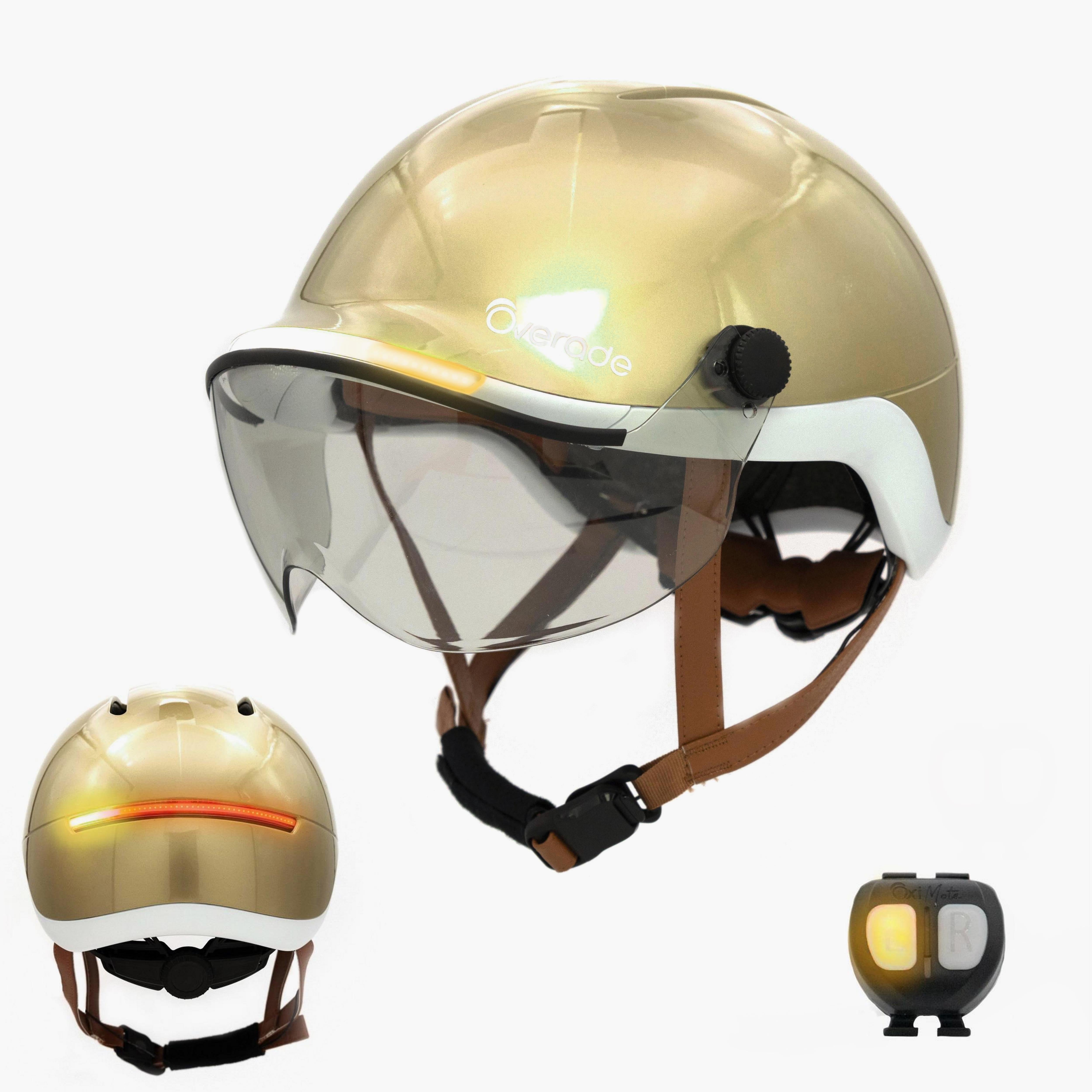 Overade LIFE - Casque Vélo Lumineux avec Clignotants