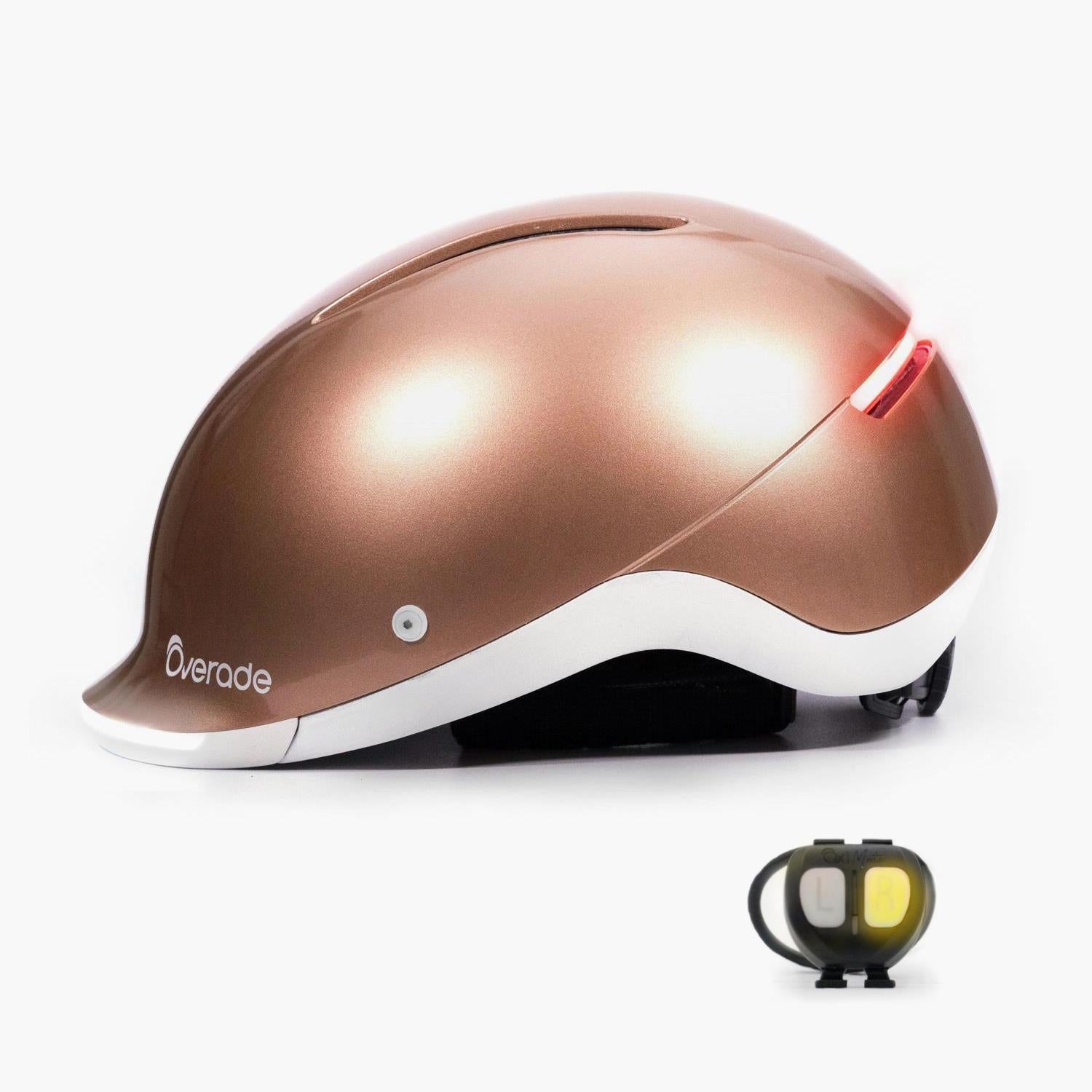 Overade LIFE - Casque Vélo Lumineux avec Clignotants