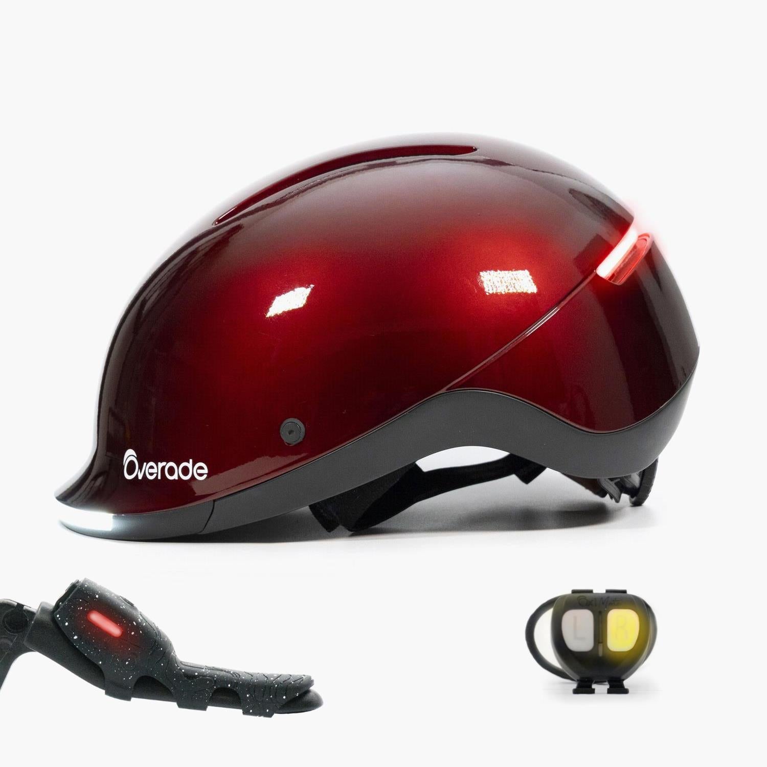 Overade LIFE - Casque Vélo Lumineux avec Clignotants
