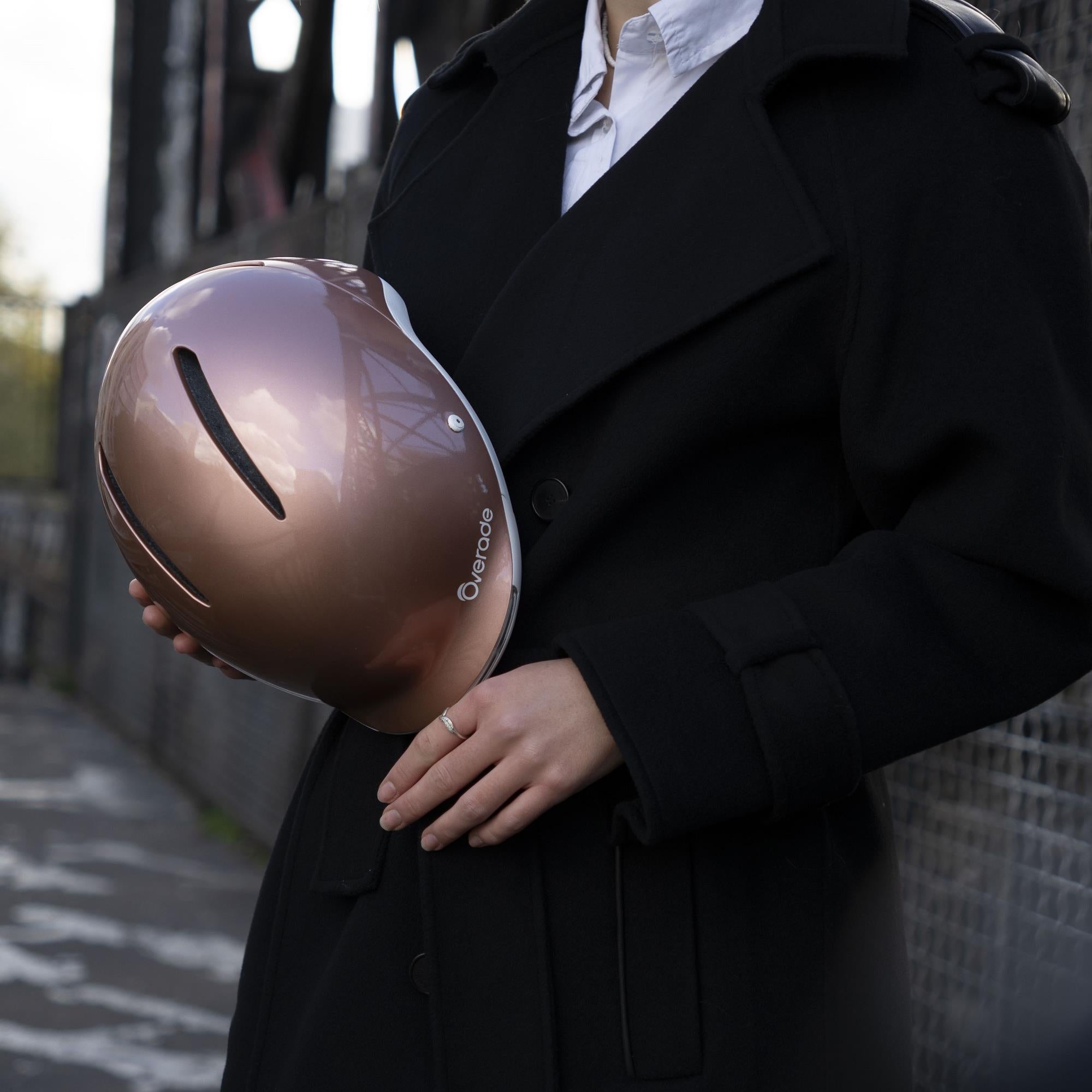 Overade LIFE - Casque Vélo Lumineux avec Clignotants