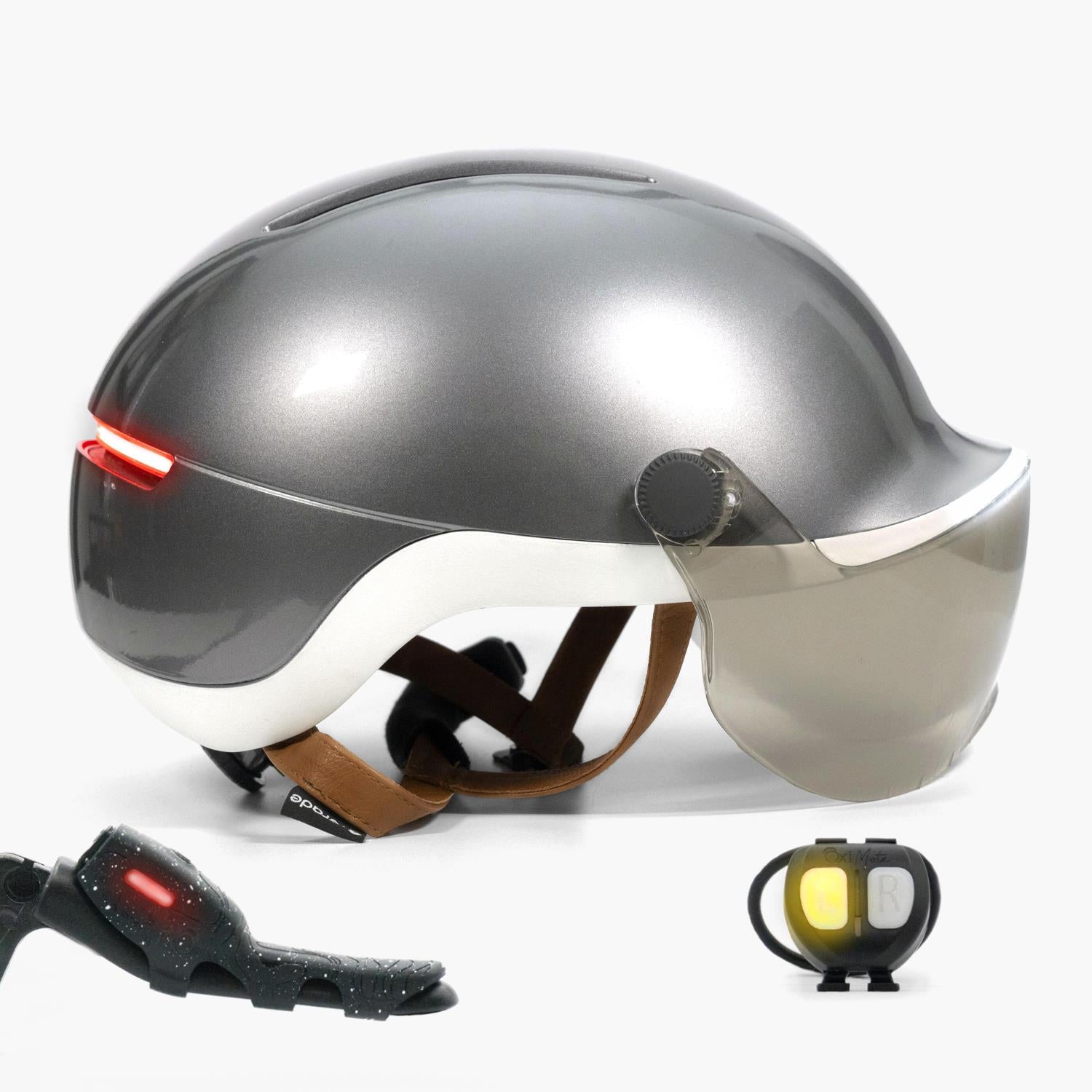 Overade LIFE - Casque Vélo Lumineux avec Clignotants