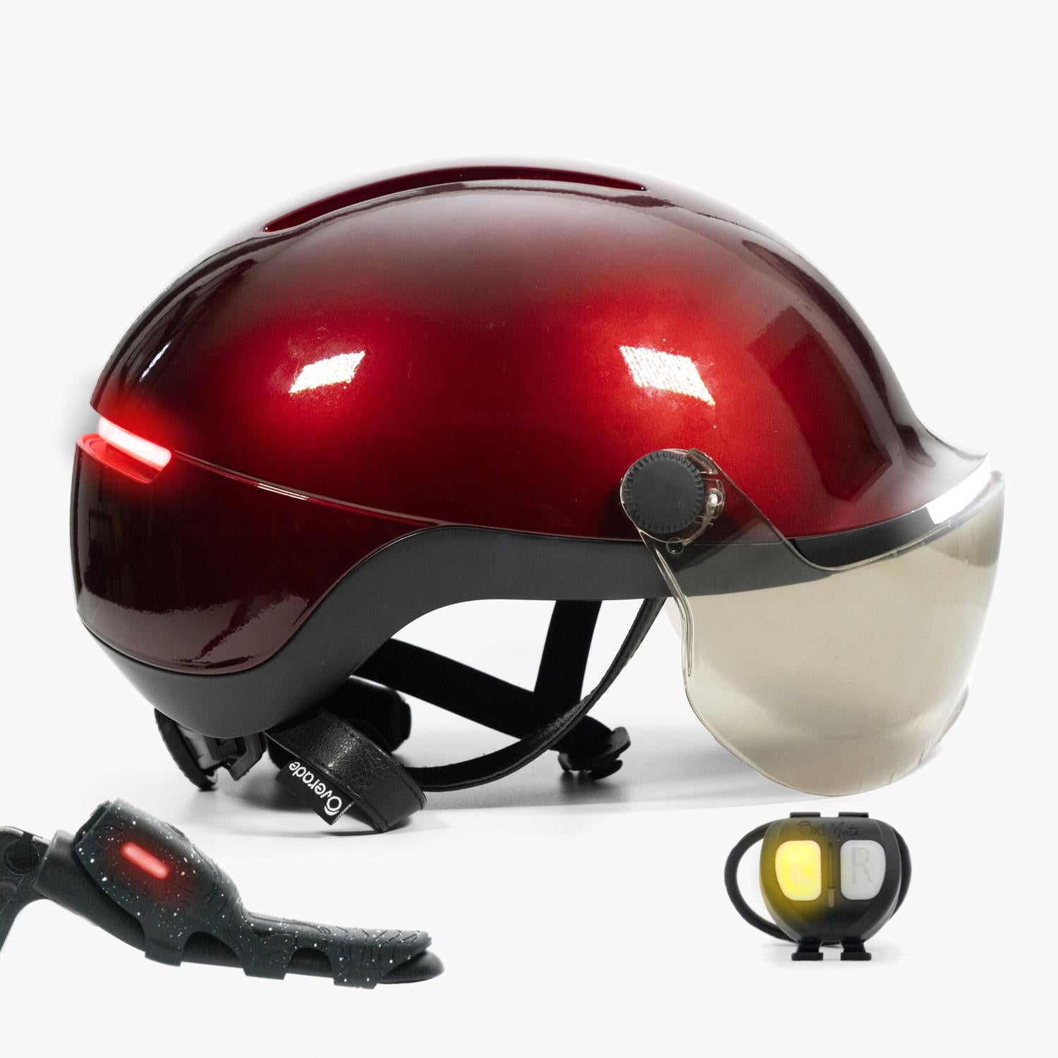 Overade LIFE - Casque Vélo Lumineux avec Clignotants