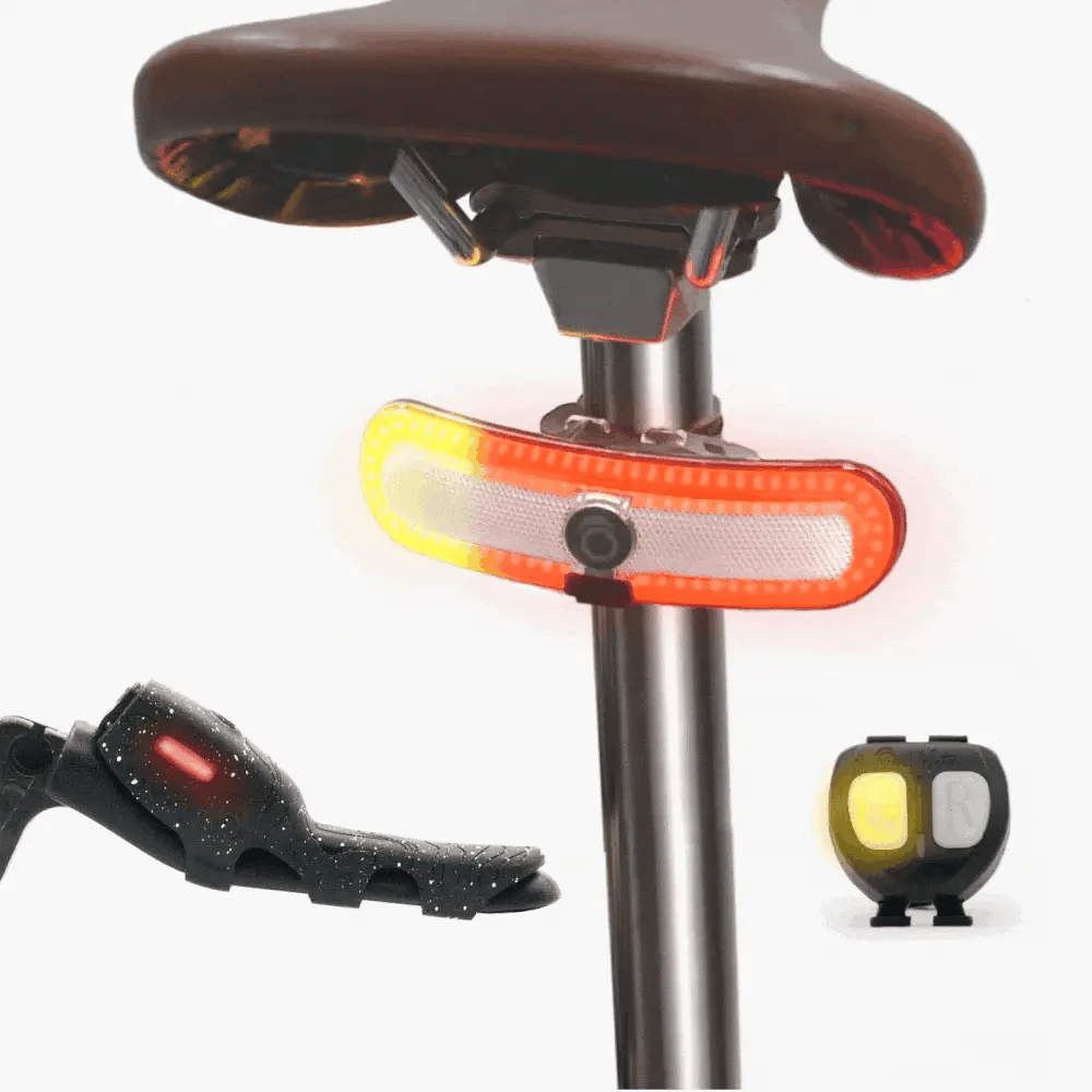 Overade TURN & OXIBRAKE - Éclairage AR Vélo/Casque – Clignotants – Détecteur Feu Stop - Overade