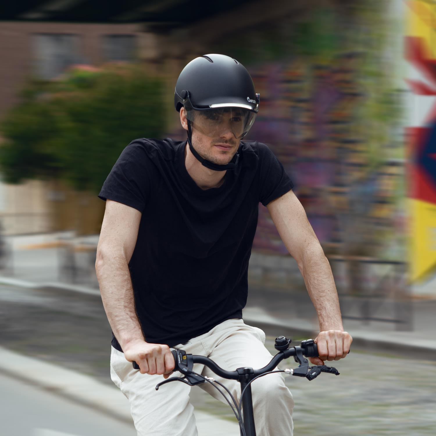 Overade LIFE - Casque Vélo Lumineux avec Clignotants