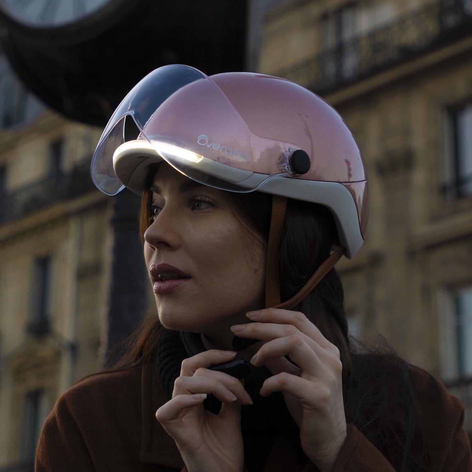 Overade LIFE - Casque Vélo Lumineux avec Clignotants