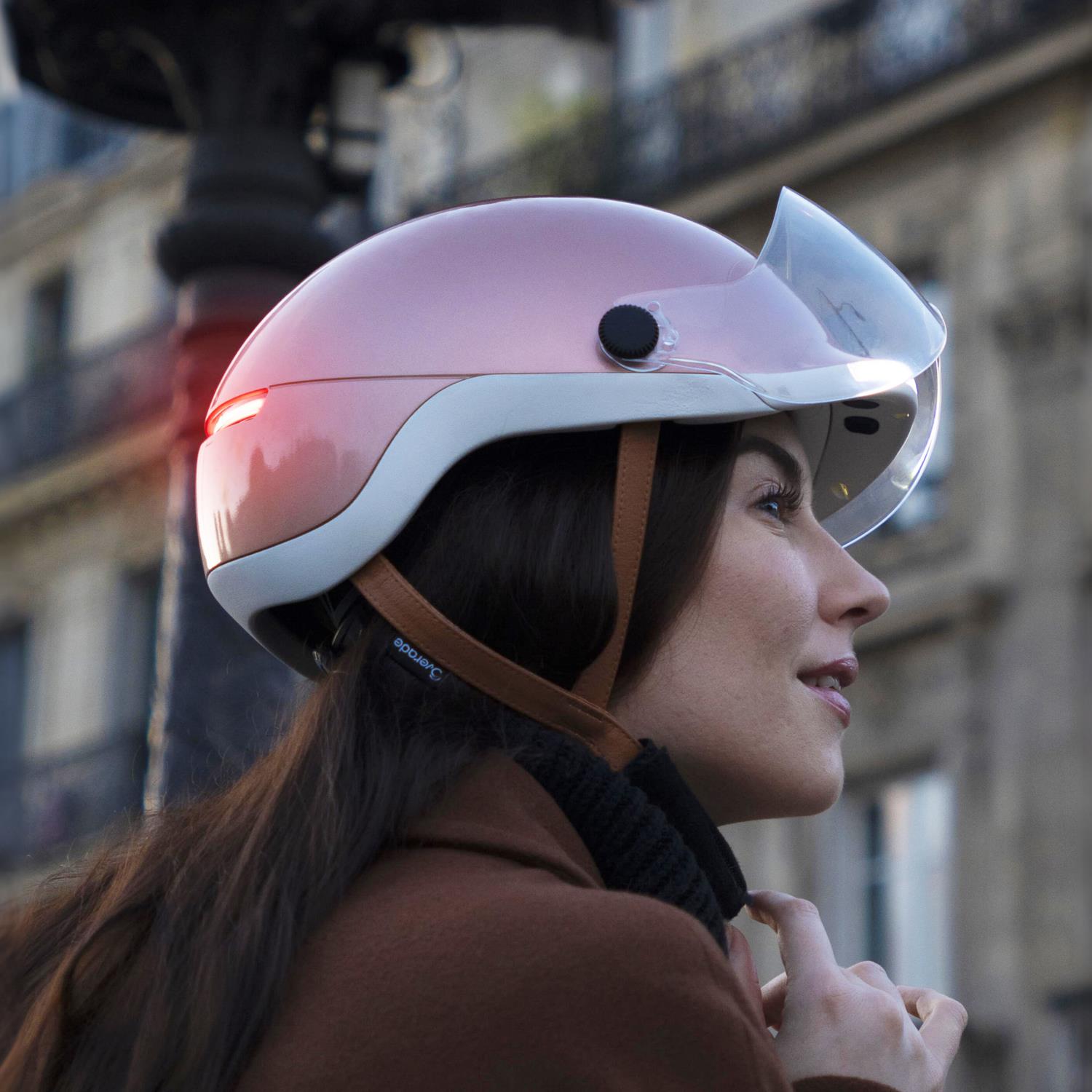 Overade LIFE - Casque Vélo Lumineux avec Clignotants