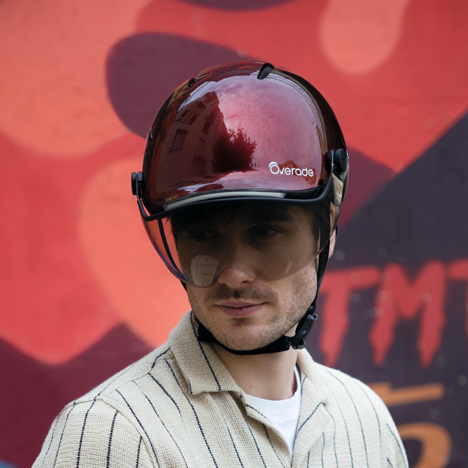 Overade LIFE - Casque Vélo Lumineux avec Clignotants