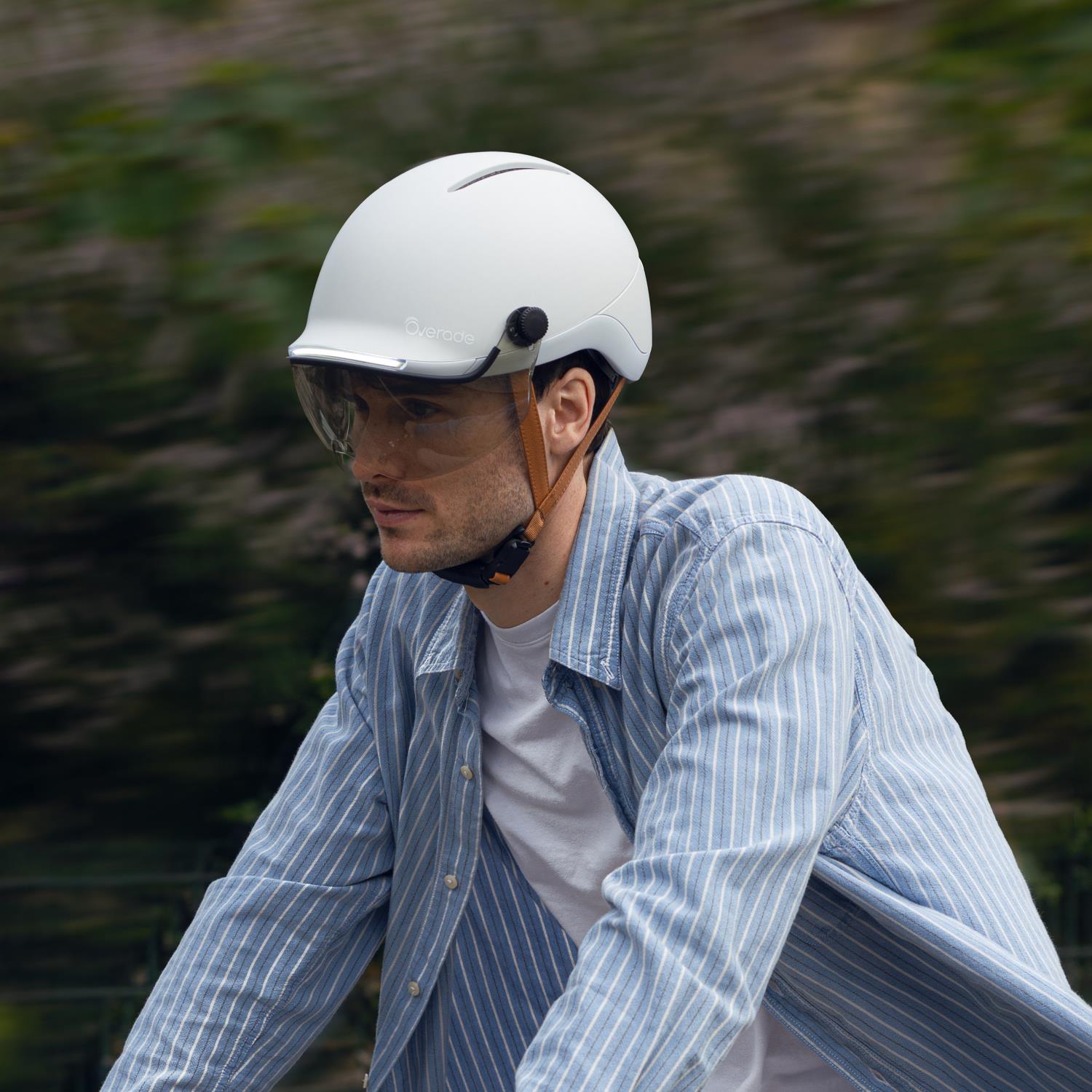 Overade LIFE - Casque Vélo Lumineux avec Clignotants