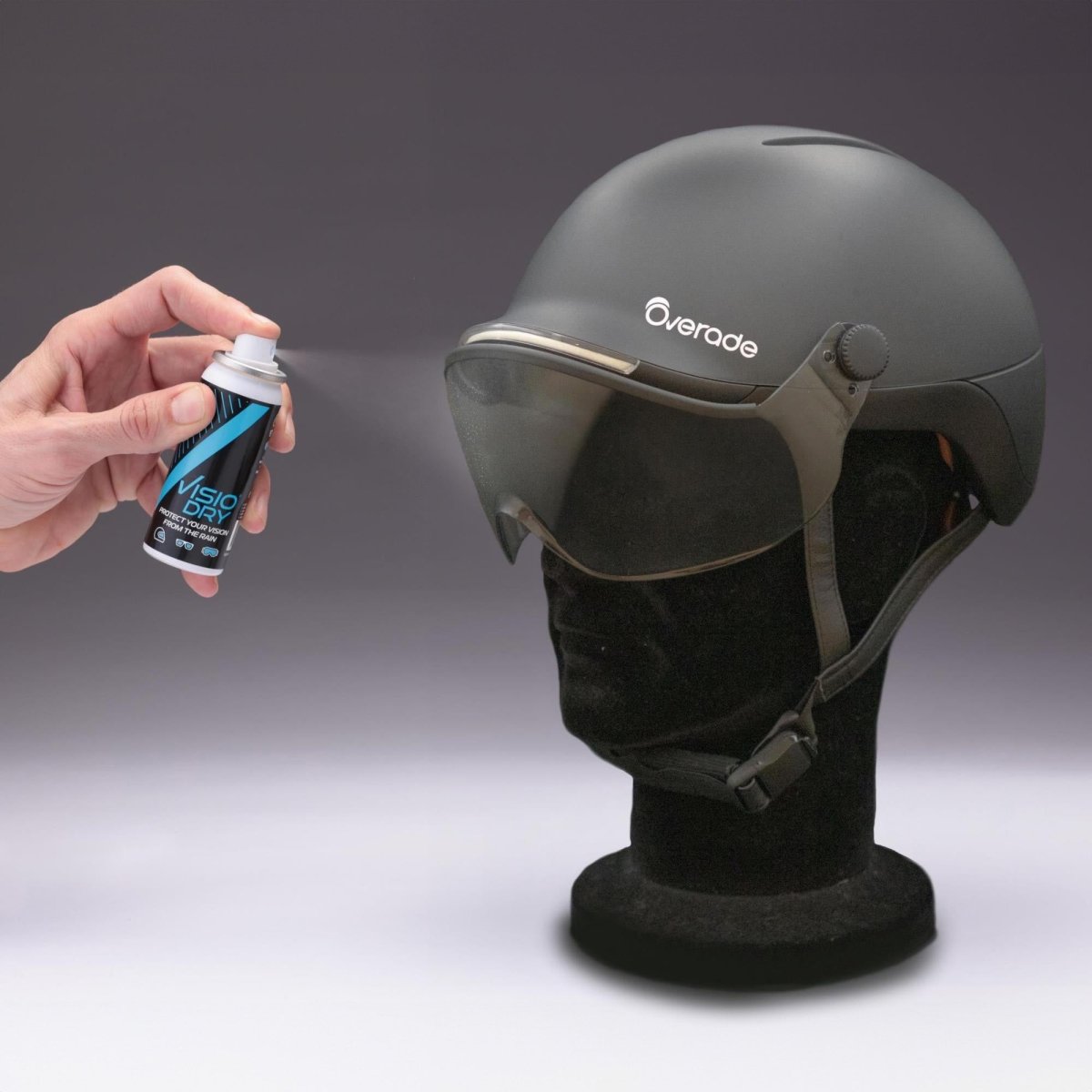 Spray ANTI - PLUIE VISIODRY® - Pour Visière Casque LIFE - Overade
