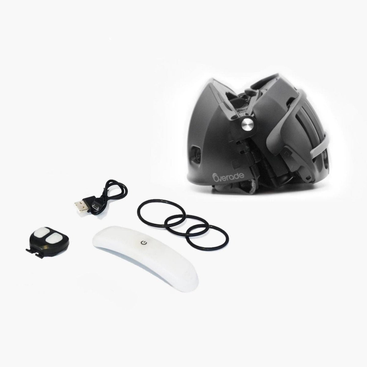Casque Pliable avec Lumière – Overade PLIXI + BLOOM - Overade #couleur_black