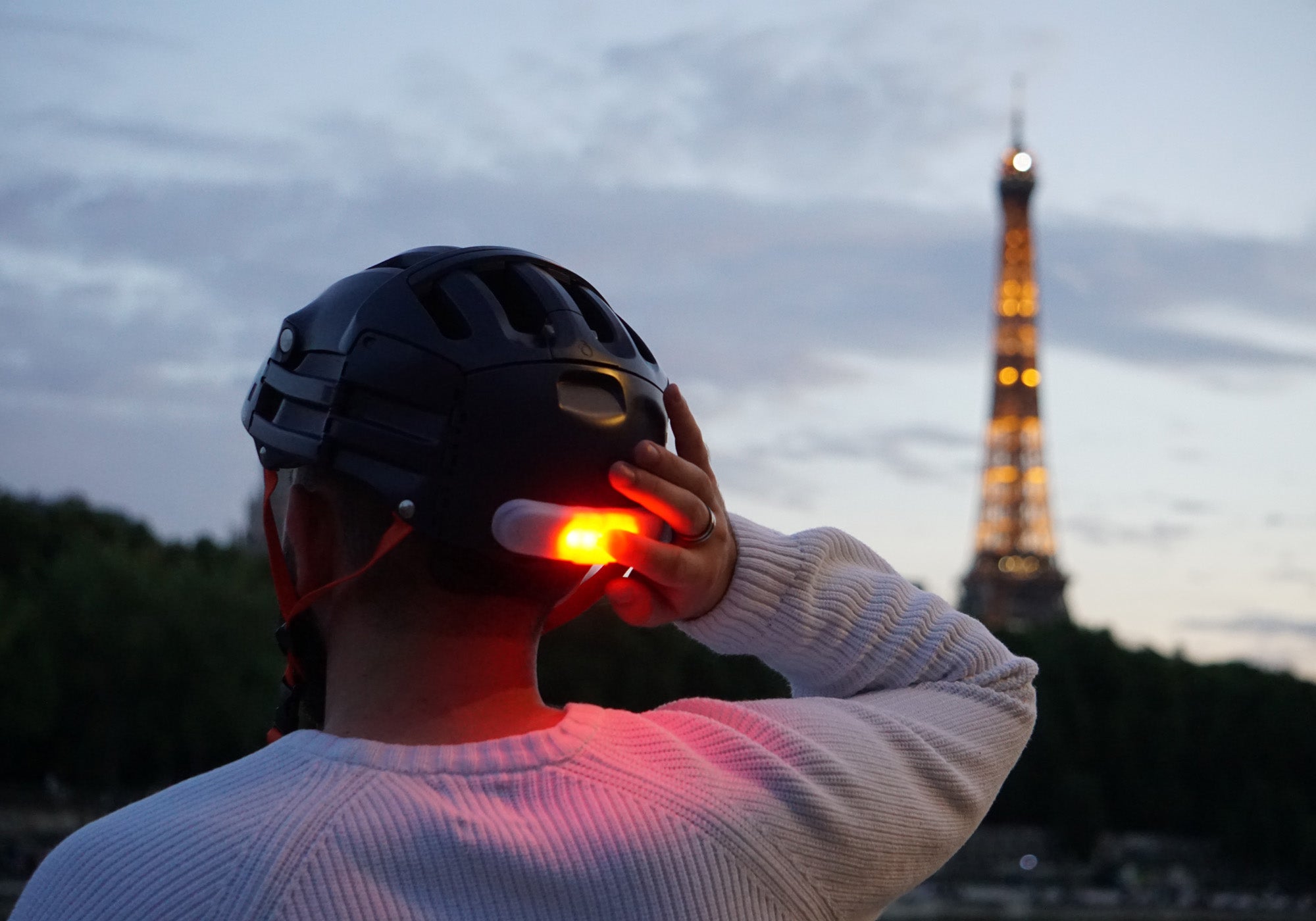 Bike helmet sales with indicator lights