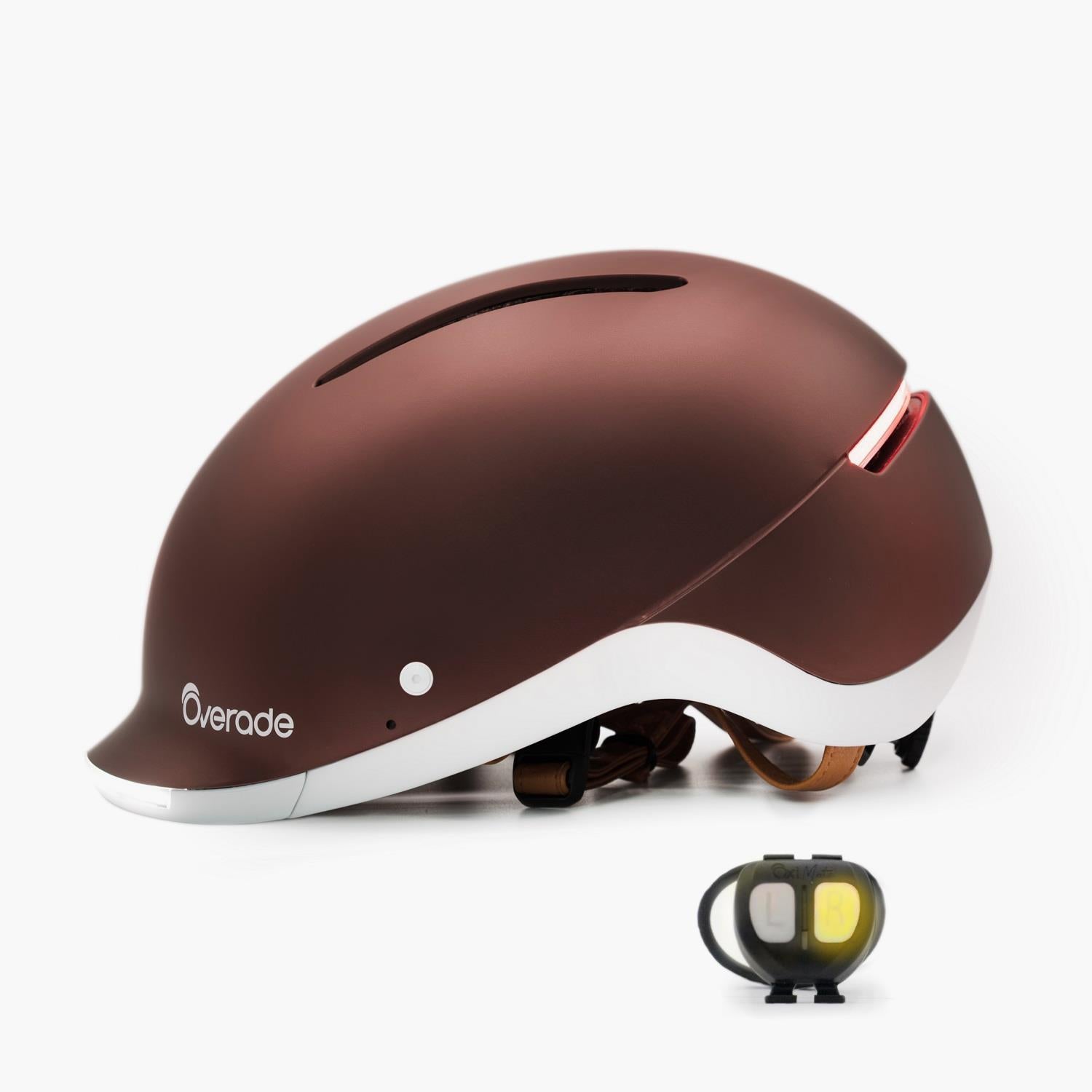Overade LIFE - Casque Vélo Lumineux avec Clignotants