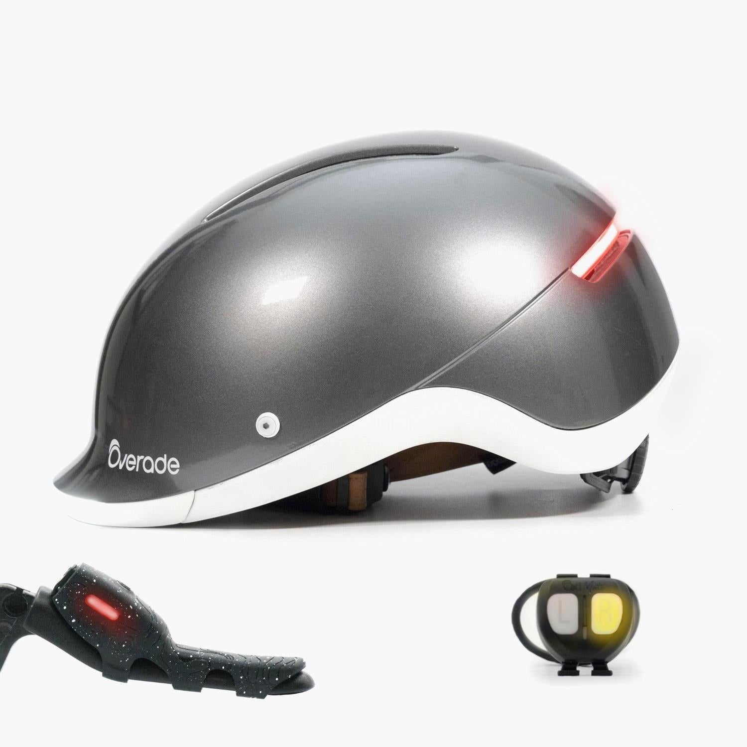 Overade LIFE - Casque Vélo Lumineux avec Clignotants