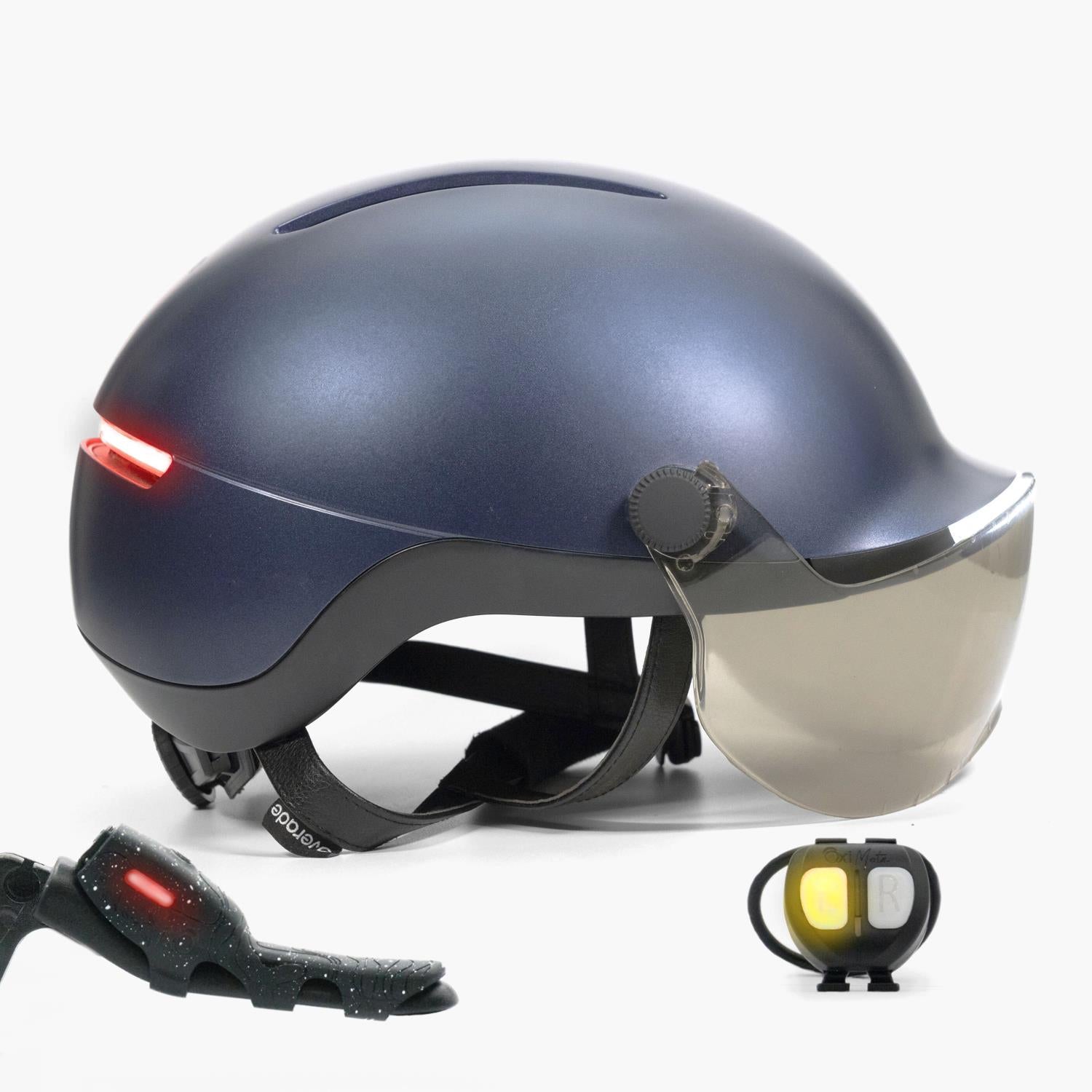 Overade LIFE - Helmet with integrated lights and turn signals