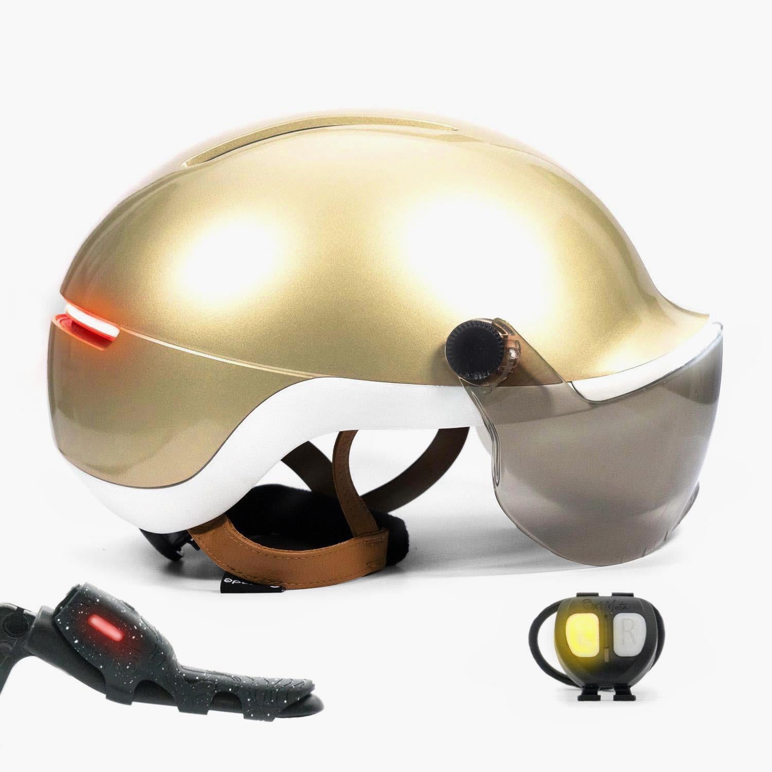 Overade LIFE - Casque Vélo Lumineux avec Clignotants