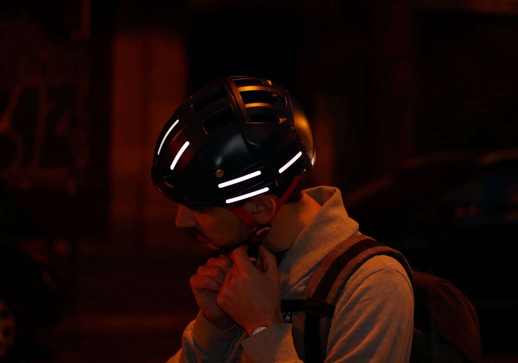 Reflective stickers for bicycle helmets