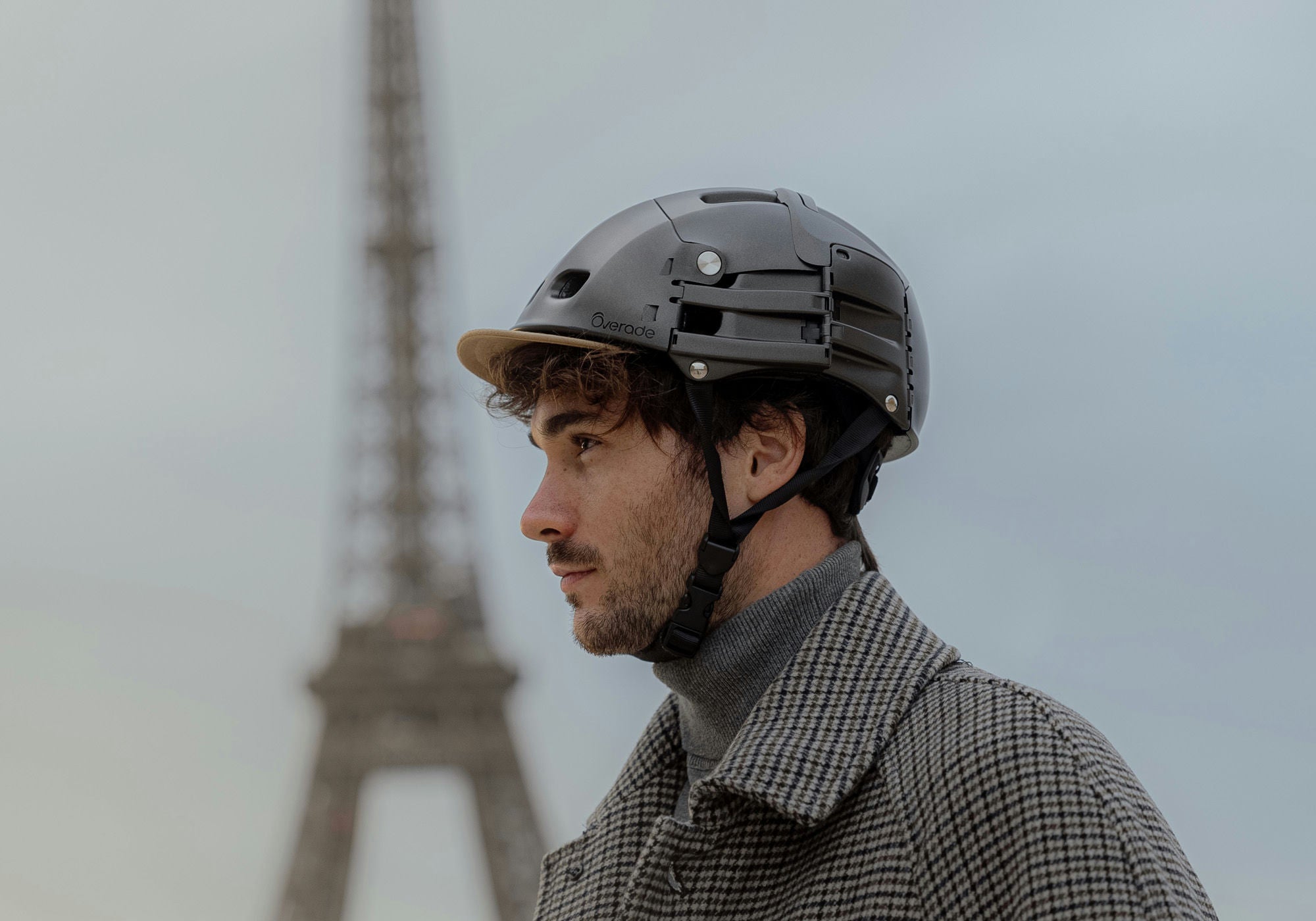 Overade - Visière amovible adaptable au casque vélo pliable PLIXI