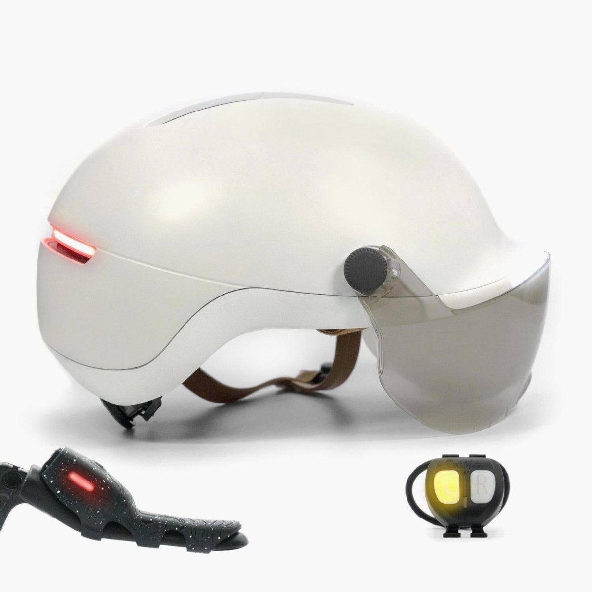 Overade LIFE - Casque Vélo Lumineux avec Clignotants - Overade