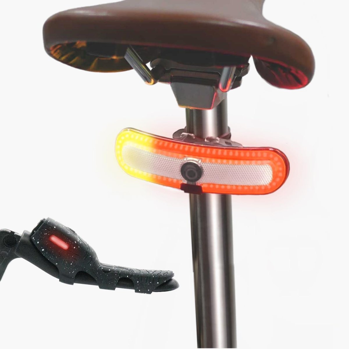 Overade TURN - Éclairage AR Vélo/Casque – Clignotants – Détecteur Feu Stop - Overade