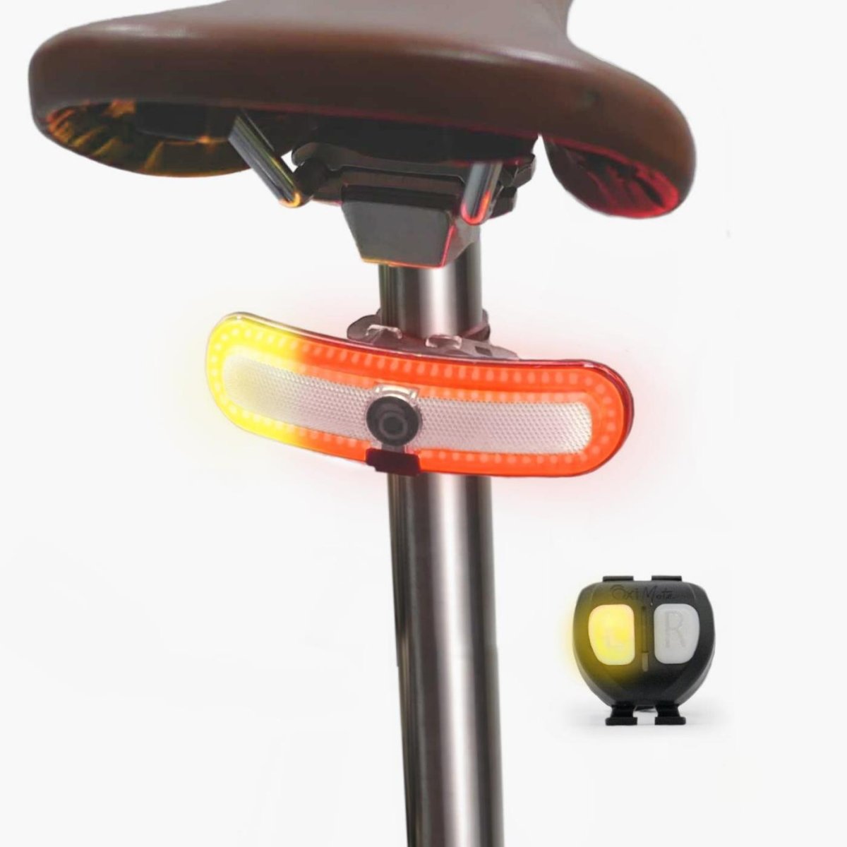 Overade TURN - Éclairage AR Vélo/Casque – Clignotants – Détecteur Feu Stop - Overade