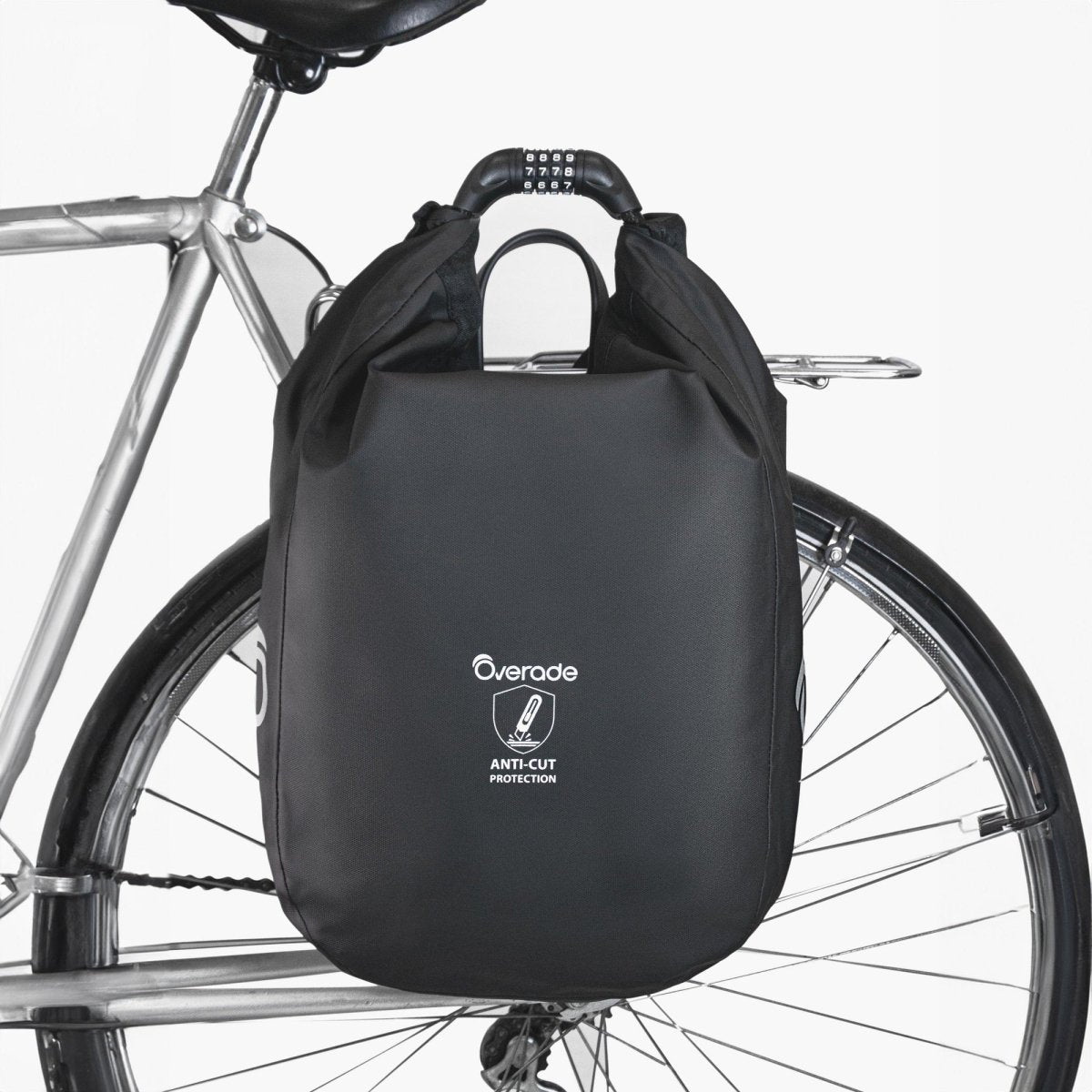 Overade LOXI 15L - Sacoche inviolable porte-bagages vélo - Overade